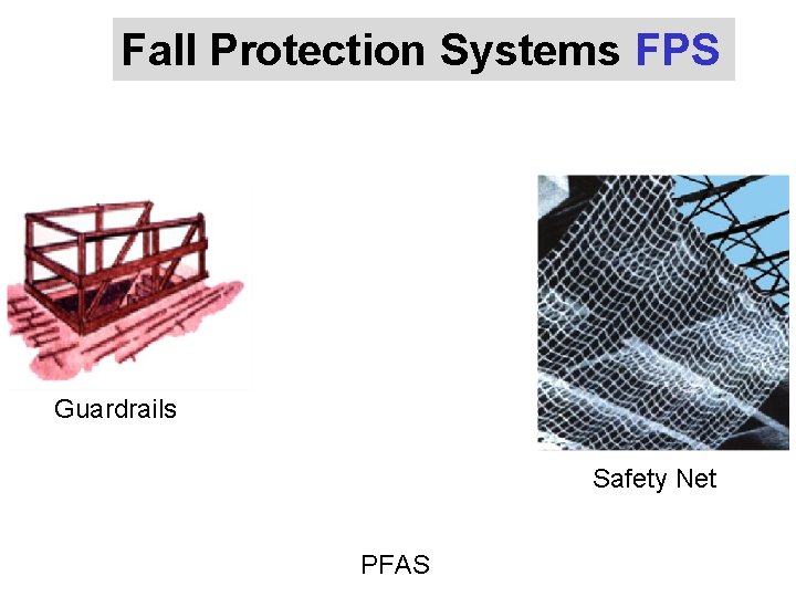 Fall Protection Systems FPS Guardrails Safety Net PFAS 