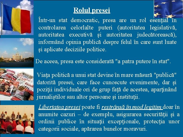 Libertatea Presei Rolul Presei Ntrun Stat Democratic Presa