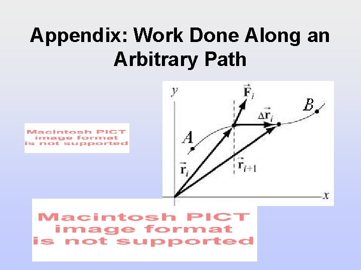 Appendix: Work Done Along an Arbitrary Path 