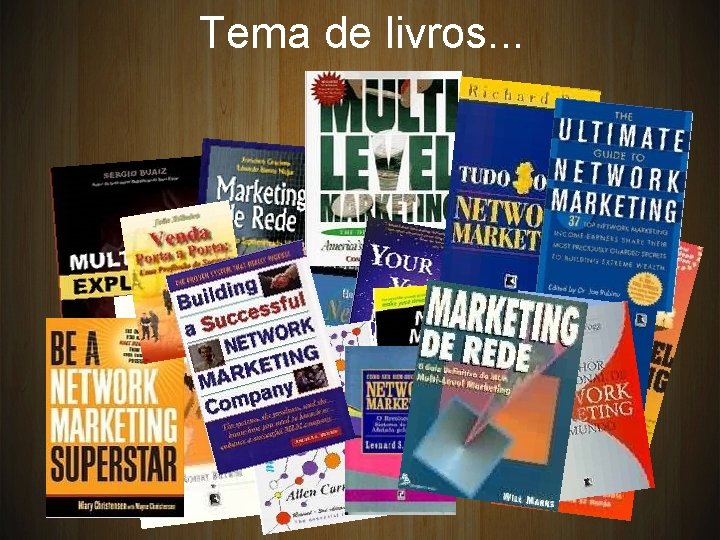 Tema de livros. . . 29 