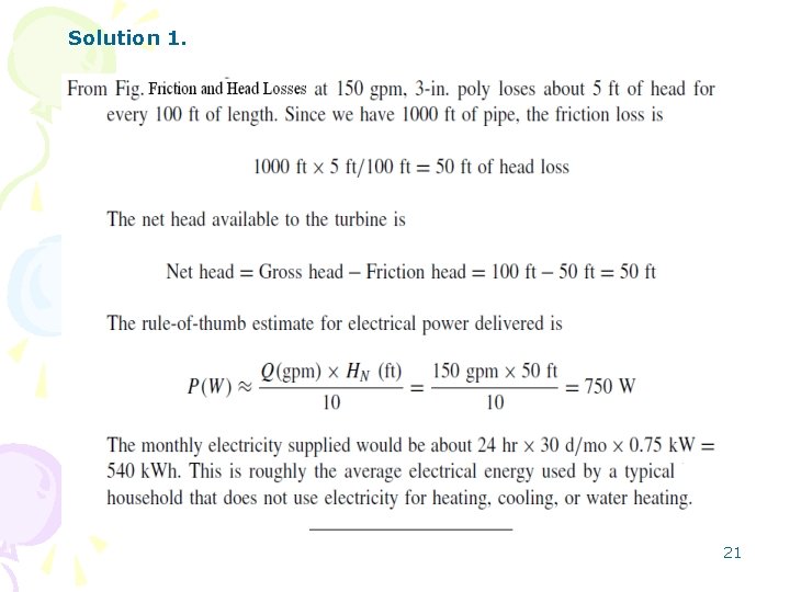 Solution 1. 21 