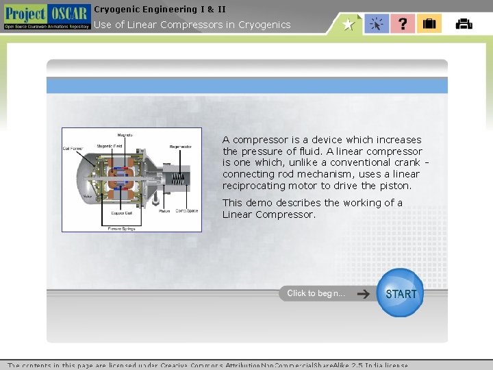 Cryogenic Engineering I & II Use of Linear Compressors in Cryogenics A compressor is