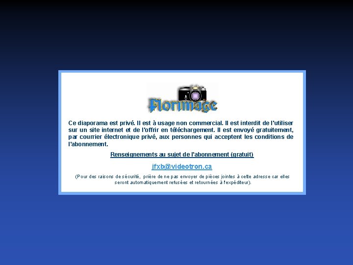 Ce diaporama est privé. Il est à usage non commercial. Il est interdit de Ce diaporama est privé. Il est à usage non commercial. Il est interdit de