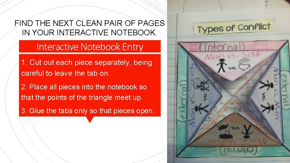 FIND THE NEXT CLEAN PAIR OF PAGES IN YOUR INTERACTIVE NOTEBOOK. Interactive Notebook Entry FIND THE NEXT CLEAN PAIR OF PAGES IN YOUR INTERACTIVE NOTEBOOK. Interactive Notebook Entry