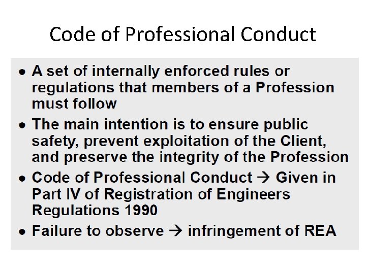 Code of Professional Conduct 