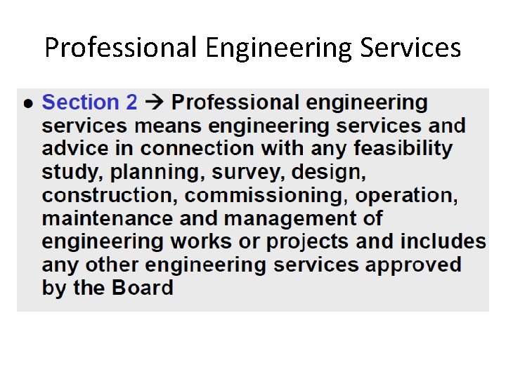 Professional Engineering Services 