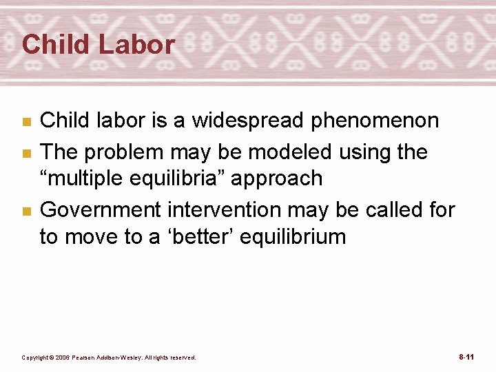 Child Labor n n n Child labor is a widespread phenomenon The problem may