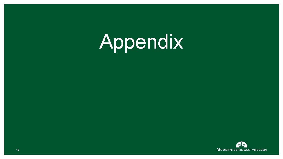 Appendix 13 