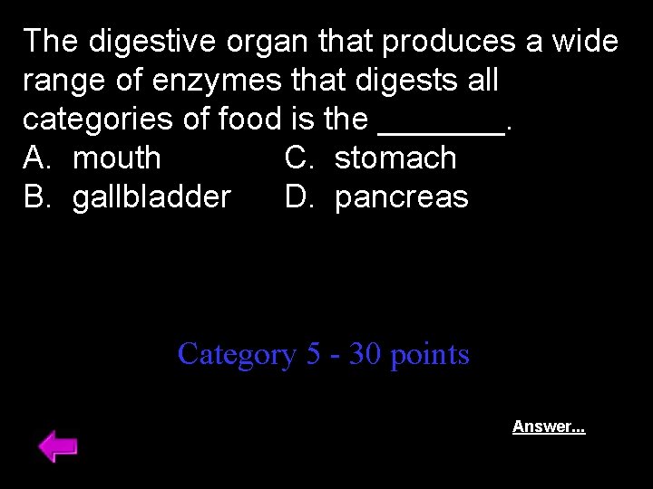 The digestive organ that produces a wide range of enzymes that digests all categories