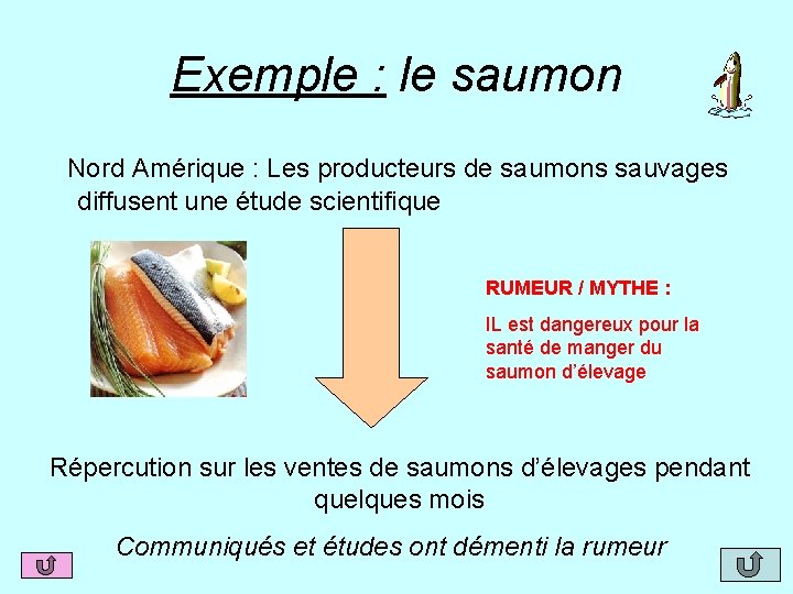 Exemple : le saumon Nord Amérique : Les producteurs de saumons sauvages diffusent une