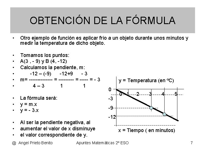 OBTENCIÓN DE LA FÓRMULA • Otro ejemplo de función es aplicar frío a un OBTENCIÓN DE LA FÓRMULA • Otro ejemplo de función es aplicar frío a un