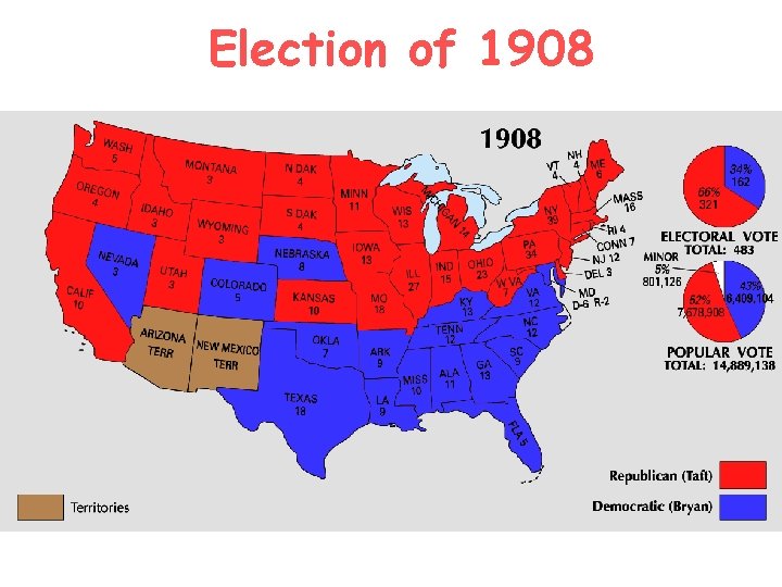 Election of 1908 Bryan Taft 