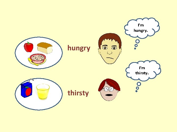 I'm hungry I'm thirsty I'm hungry I'm thirsty