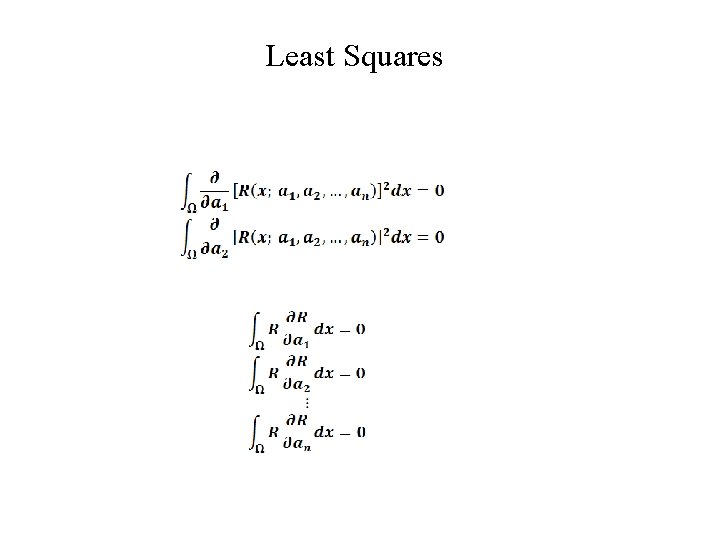 Least Squares 
