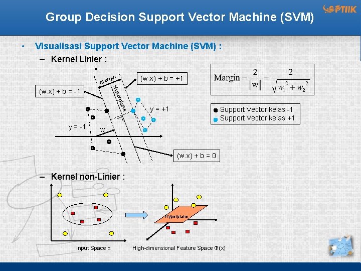 Group Decision Support Vector Machine (SVM) • Visualisasi Support Vector Machine (SVM) : –