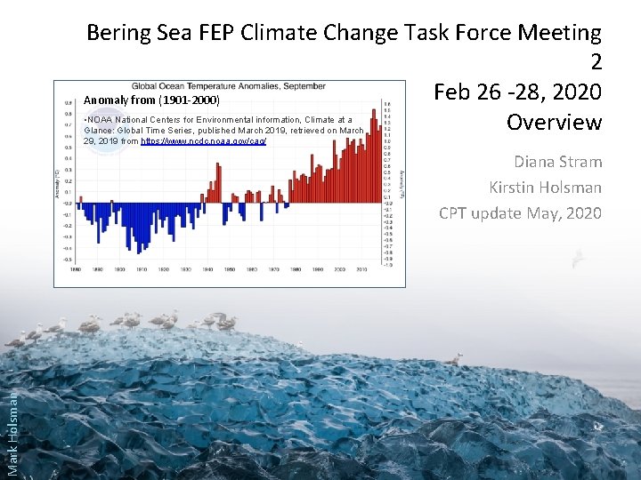 Bering Sea FEP Climate Change Task Force Meeting 2 Feb 26 -28, 2020 Anomaly