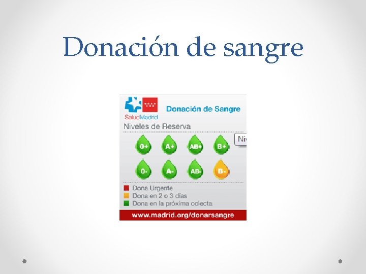 Donación de sangre Donación de sangre
