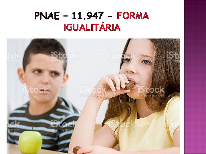 PNAE – 11. 947 - FORMA IGUALITÁRIA 