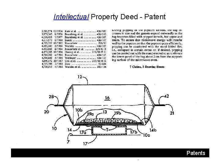 Intellectual Property Deed - Patents 