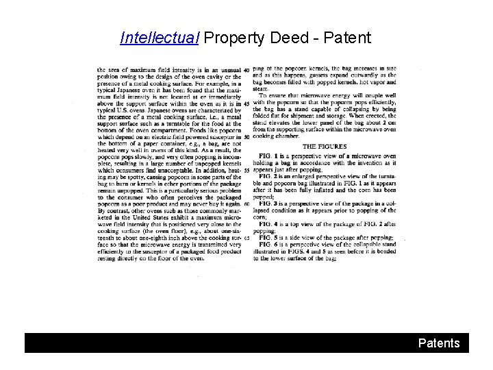 Intellectual Property Deed - Patents 