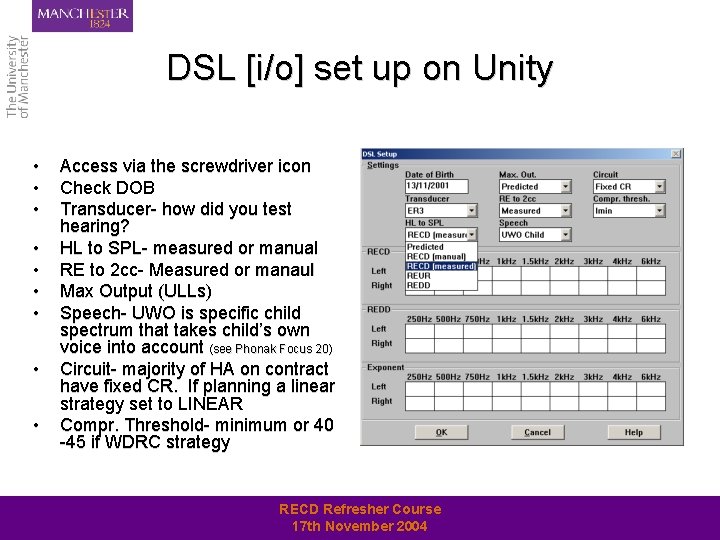 DSL [i/o] set up on Unity • • • Access via the screwdriver icon