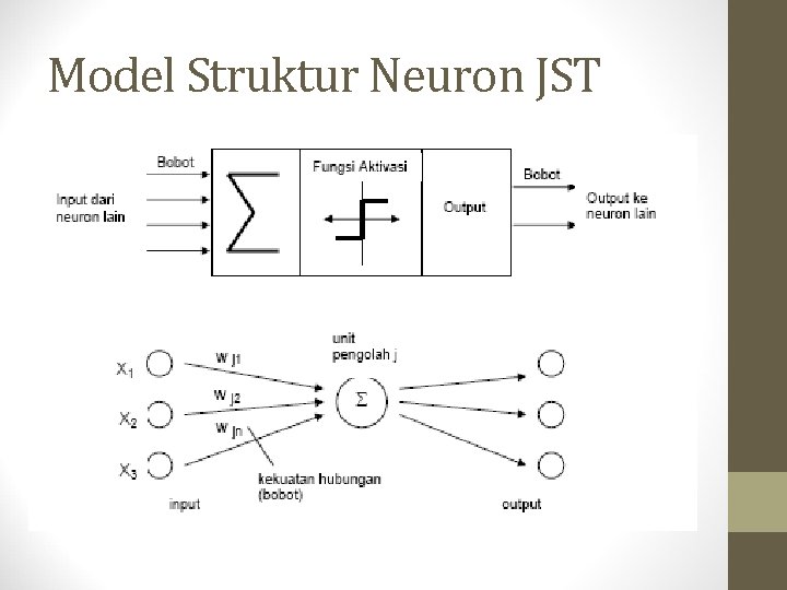 Model Struktur Neuron JST 