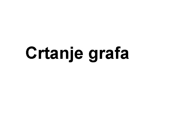 Crtanje grafa 