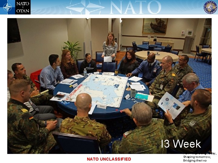 I 3 Week NATO UNCLASSIFIED ACT - Improving today, Shaping tomorrow, Bridging the two