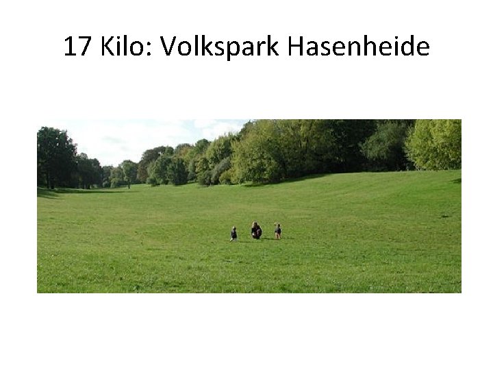 17 Kilo: Volkspark Hasenheide 