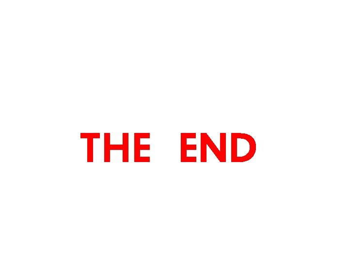 THE END 
