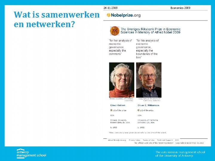 Wat is samenwerken en netwerken? 