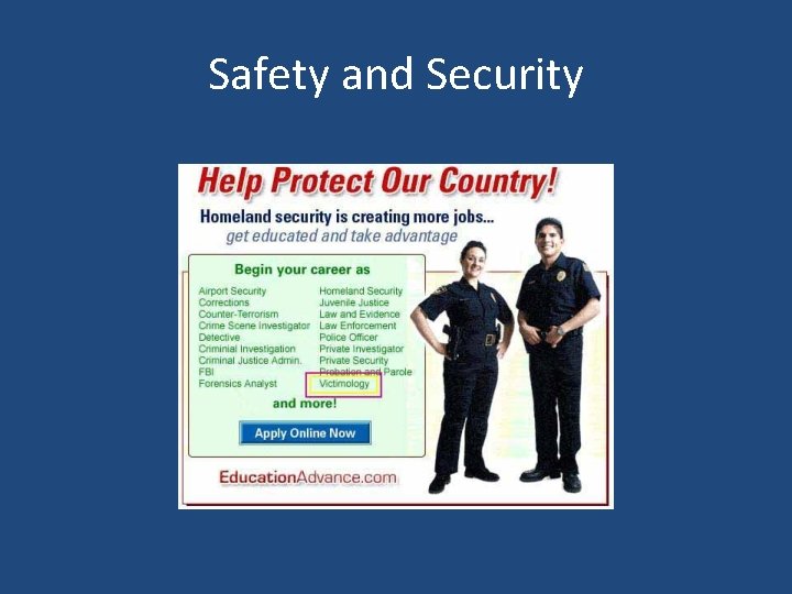Safety and Security 