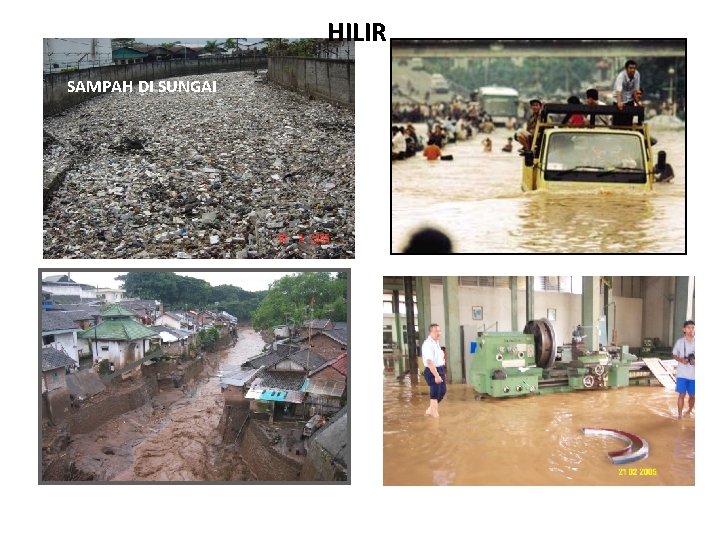 HILIR SAMPAH DI SUNGAI Banjir 