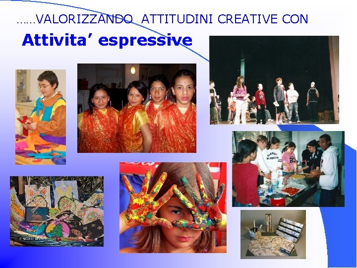 ……VALORIZZANDO ATTITUDINI CREATIVE CON Attivita’ espressive 