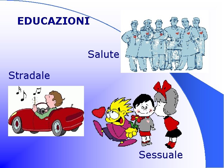 EDUCAZIONI Salute Stradale Sessuale 
