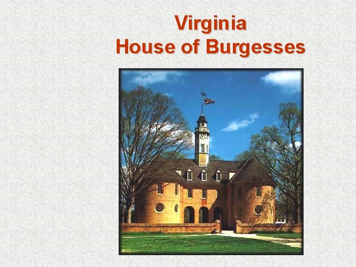 Virginia House of Burgesses 