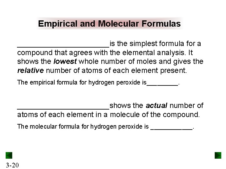 Empirical and Molecular Formulas ___________is the simplest formula for a compound that agrees with Empirical and Molecular Formulas ___________is the simplest formula for a compound that agrees with
