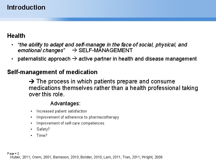 Introduction Health • “the ability to adapt and self-manage in the face of social,