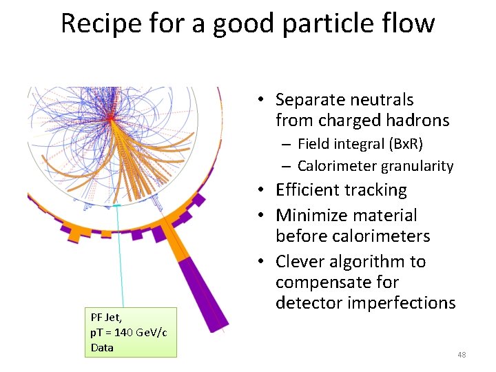 Recipe for a good particle flow • Separate neutrals from charged hadrons – Field Recipe for a good particle flow • Separate neutrals from charged hadrons – Field