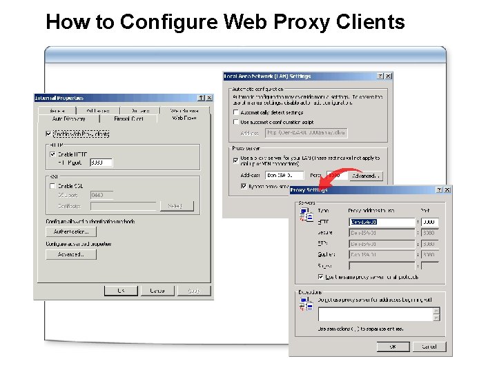 How to Configure Web Proxy Clients 