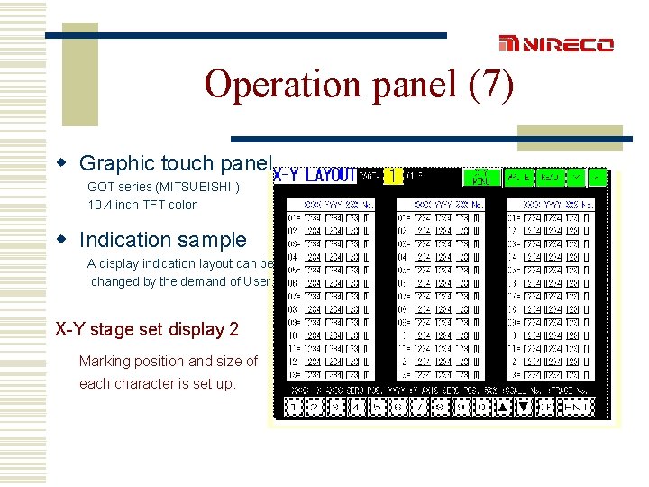 Operation panel (7) w Graphic touch panel GOT series (MITSUBISHI ) 10. 4 inch