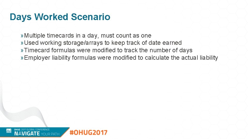 Days Worked Scenario » Multiple timecards in a day, must count as one »