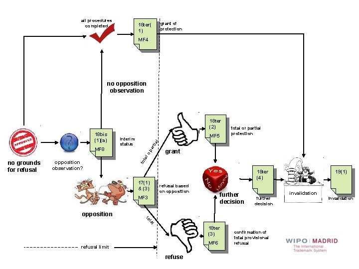 all procedures completed grant of protection 18 ter( 1) MF 4 no opposition observation