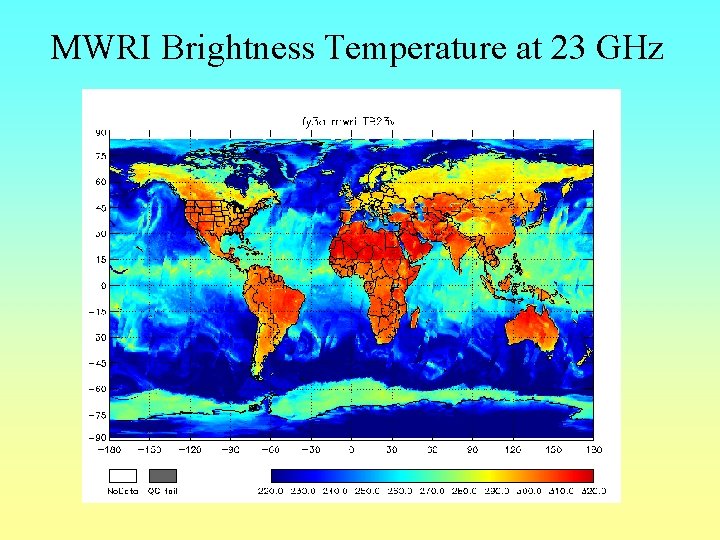 MWRI Brightness Temperature at 23 GHz 