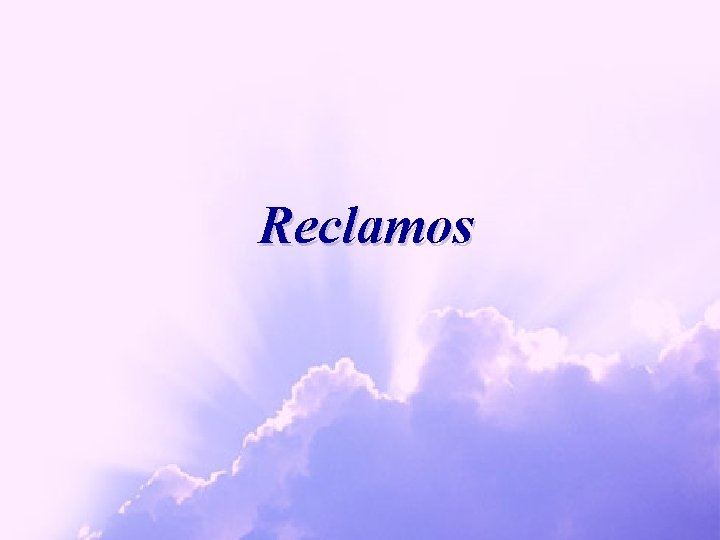 Reclamos 