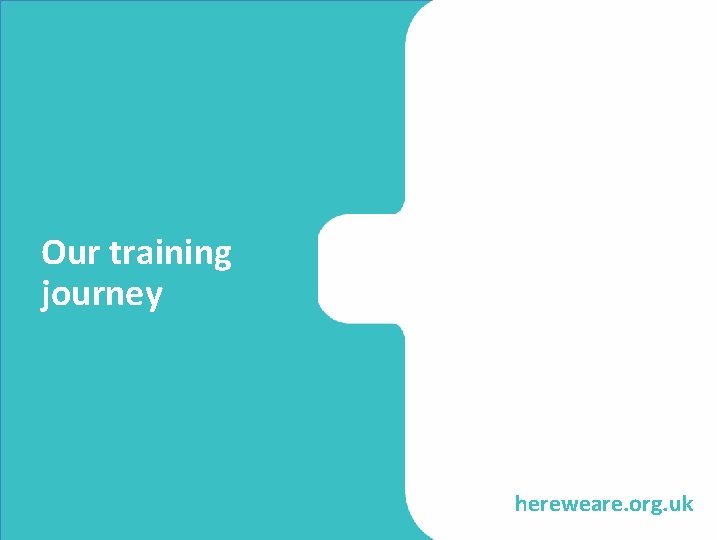 Our training journey hereweare. org. uk 