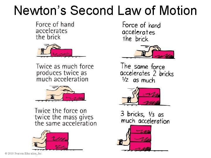 Newton’s Second Law of Motion © 2010 Pearson Education, Inc. 