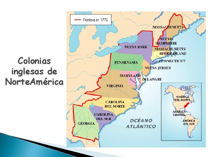 Colonias inglesas de Norte. América 
