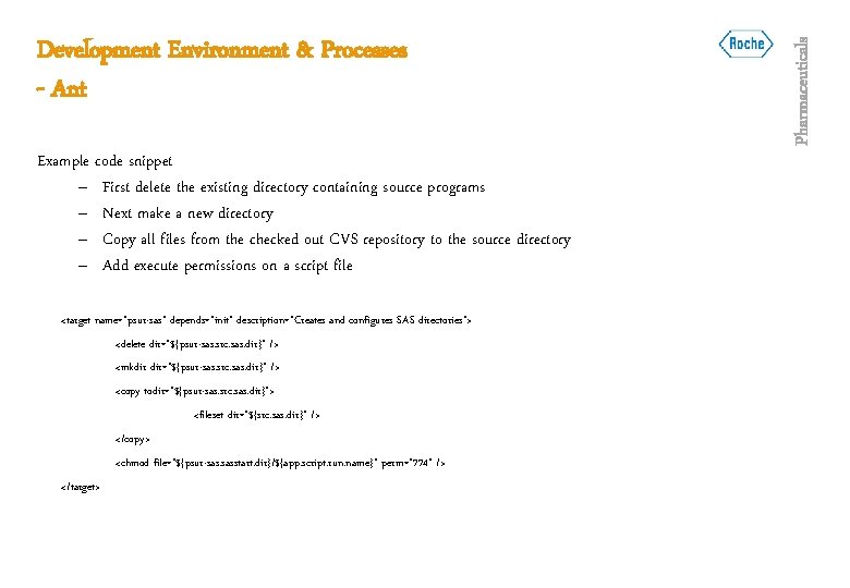 Example code snippet – First delete the existing directory containing source programs – Next