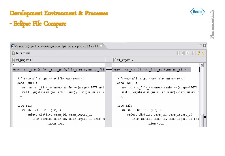 Pharmaceuticals Development Environment & Processes - Eclipse File Compare 